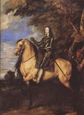 Anthony Van Dyck Equestrian Portrait of Charles (mk08) Spain oil painting art